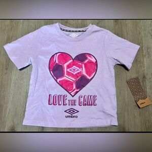 Umbro Kids Lavender Heart Tee